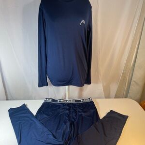 Head Navy Blue Long Sleeve and Pants Set